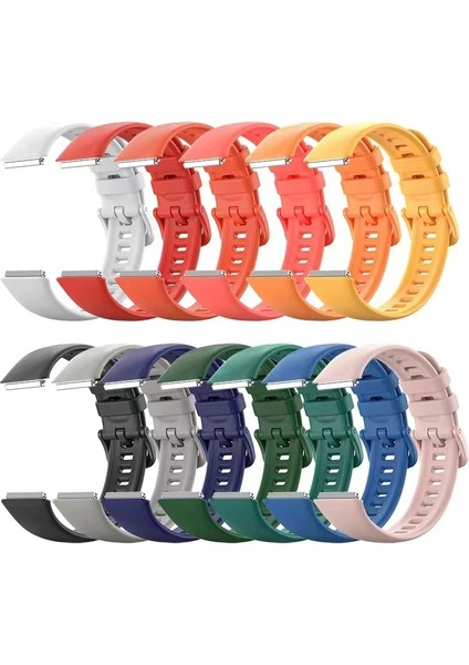 Huawei Band 7 / Honor Band 7 Turuncu Silikon Band (Yurt Dışından) fırsatları