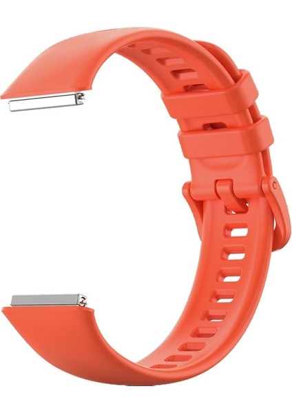 Huawei Band 7 / Honor Band 7 Turuncu Kırmızı Silikon Band (Yurt Dışından) fiyatları