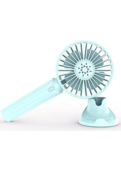 El Cep Fanı Mini Taşınabilir Fan 2000MAH USB Pille Çalışan USB Şarj Edilebilir Fan, Hız Ayarlı Sessiz Masa Fanı, Tabanlı (Yurt Dışından)