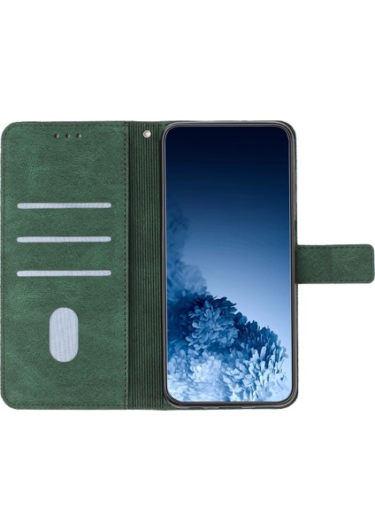 Iphone 11 Pro Max Green Için Mandala Deri Kılıf