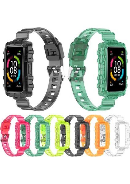 Honor Band 6 Şeffaf Portakal Için Silikon Izle Band modelleri