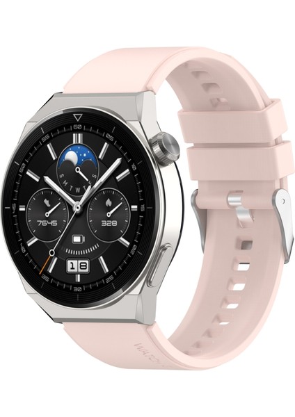 Huawei Için Silikon Saat Bandı Gt Gt 3 Pro 46MM 22MM Pink