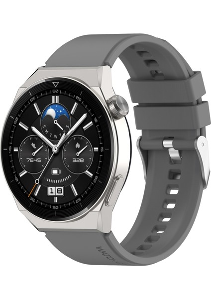 Huawei Için Silikon Izle Band Gt Gt 3 Pro 46MM 22MM Gri