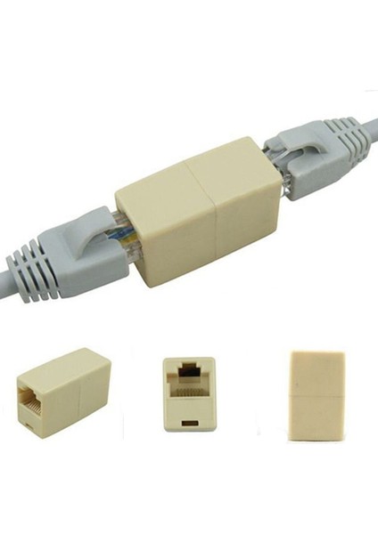 Adsl Kablo Uzatma Aparatı RJ45 Ek Cat5 Cat6 Ara (Köprü) - Gri