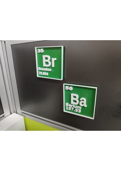 İşbilen Teknoloji 2'li Breaking Bad Dizi Logo Mıknatıslı Magnet, Duvar Süsü