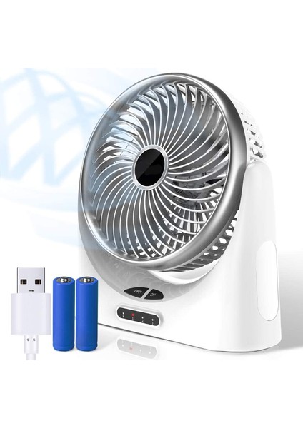 USB Fan Mini Şarj Edilebilir El Kişisel Fanı 3 Hız Ayarlanabilir, Pille Çalışan (Yurt Dışından)