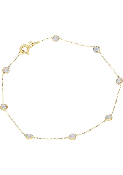 Altın Sıra Taşlı Bileklik