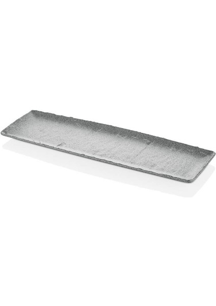 41024.GG - Polaris Gri Granit Efektli 6'lı Servis Tabağı 53x16,2 cm, Thermoset Melamin