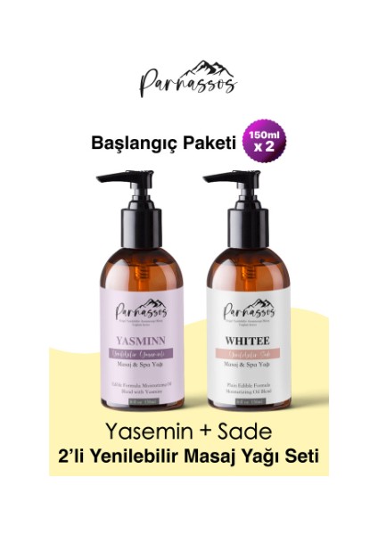 Parnassosaromaterapi Natural Masajyağı+Jasmin Doğal Masaj Yağı150 Ml