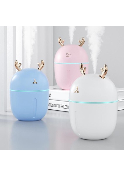 Ayarlanabilir Sis Modu ve Renkli Gece Işık Pembe ile USB Nemlendirici (Yurt Dışından)