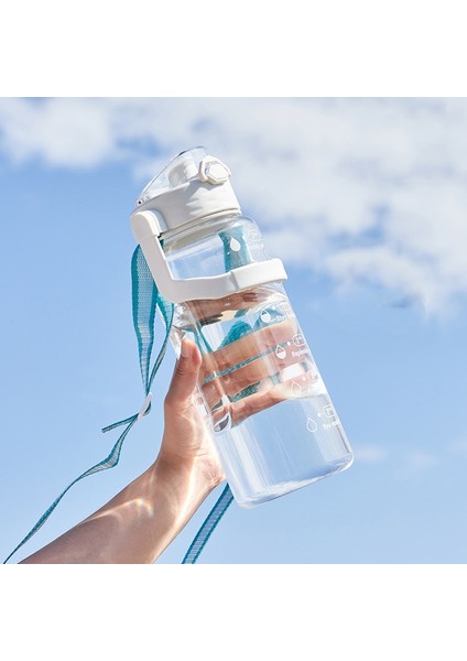 Zaman Ölçeği Şeffaf Spor Su Isıtıcıları Fildişi Beyaz (Yurt Dışından)