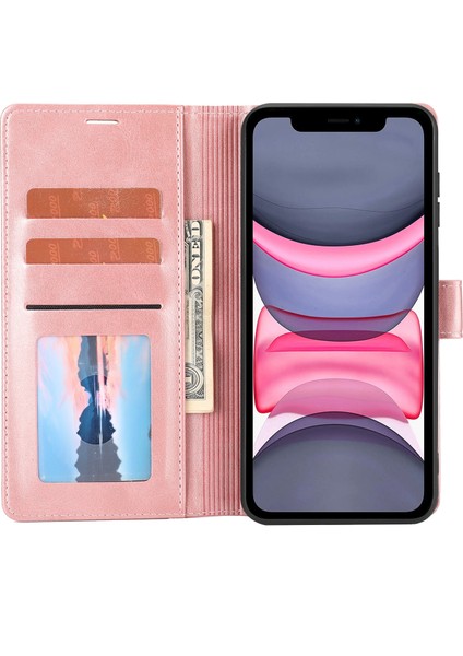 Iphone 11 Pro Max Pink Için Clic Deri Kılıf