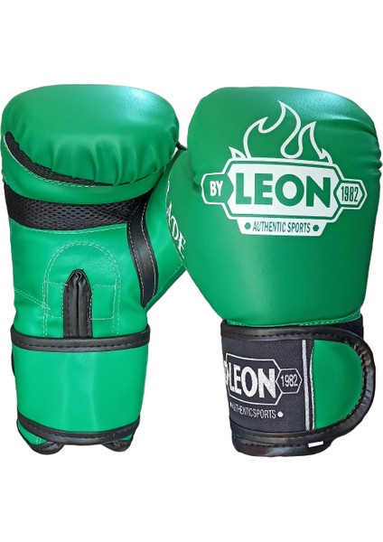 By Leon 1982 Leon Blade Training Boks, Kick Boks ve Muay Thai Eldiveni Yeşil 8 Oz