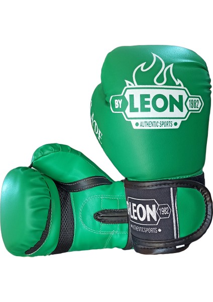 By Leon 1982 Leon Blade Training Boks, Kick Boks ve Muay Thai Eldiveni Yeşil 8 Oz