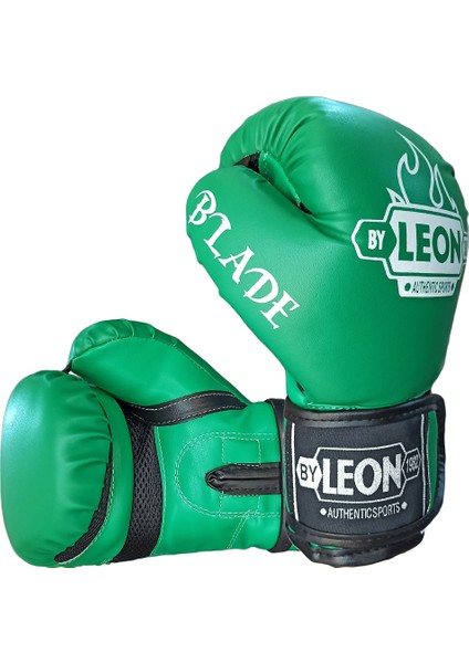 By Leon 1982 Leon Blade Training Boks, Kick Boks ve Muay Thai Eldiveni Yeşil 8 Oz