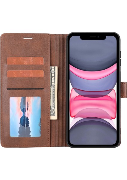 Iphone 11 Pro Max Brown Için Clic Deri Kılıf