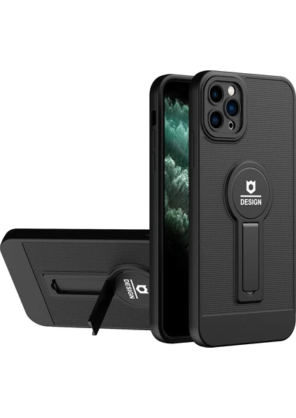 Iphone 11 Pro Max Black Için Tpu+Pc Kılıfı