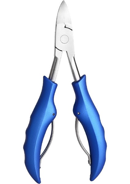 3 Adet Paslanmaz Ste Olecranon Tırnak Kırpucuları Mavi Abs Sap