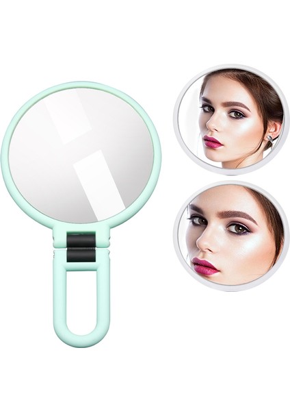 Ayarlanabilir Montaj Büyüteç Makyaj Aynası, Boyut: 5 Kez Yeşil