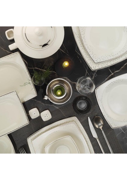 Bone Mare 62 Parça 1175020 Desenli Yemek Takımı