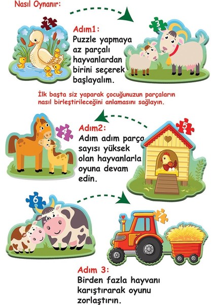 Dıytoy 1734 Dıytoy, Baby Puzzle- Ilk Çiftlik Puzzle