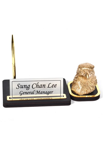 Mermer Desenli Deri Kartal Büst Set Ofis Dekoru Masa Isimlik fiyatları