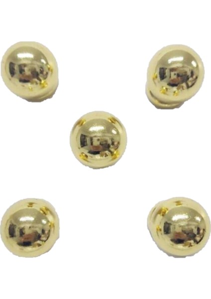 Misket Altın Düğme 25 mm (5 Adet)