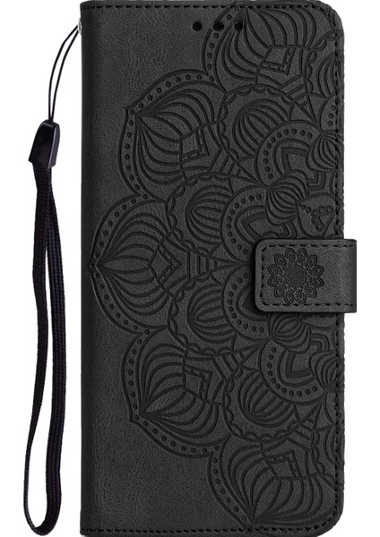 iPhone 11 Pro Max Siyah Mandala Deri Kılıf (Yurt Dışından)