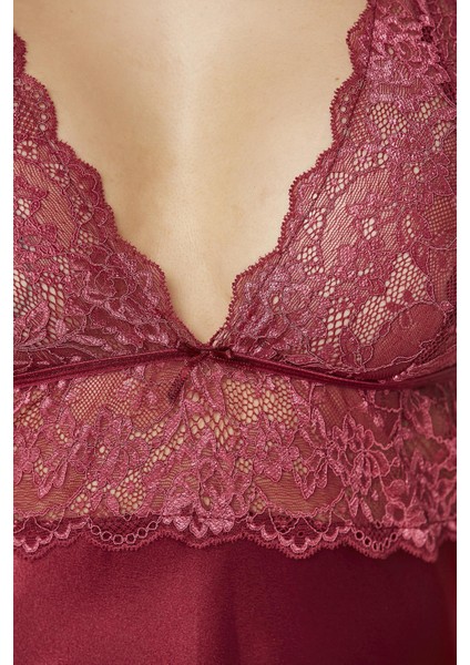 Saten Dantelli Gecelik - 905 modelleri