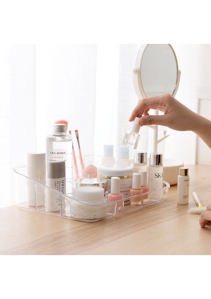 Plastik Çok Fonksiyonlu Dresser Kozmetik Shf Saklama Kutusu (Yurt Dışından)