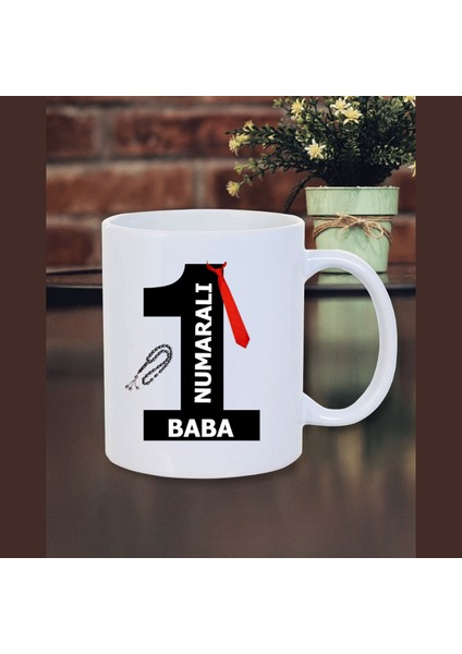 Babalar Günü Hediyesi Bir Numaralı Baba Kupa Bardak- Arkadaş Doğum Günü-Çay Kahve Kupası