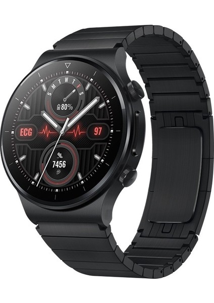 Huawei Gt 3 Pro 46 mm. Siyah İçin Toka Metal İzleme Bandı (Yurt Dışından)