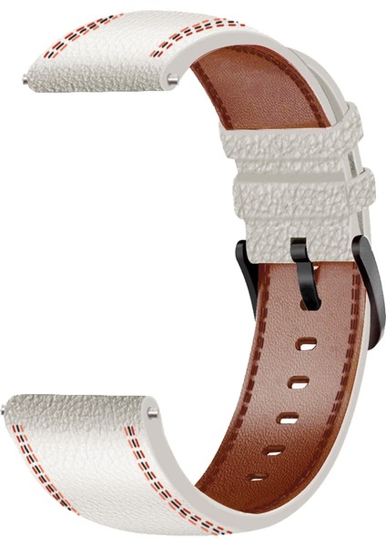Huawei İçin Orijinal Deri İzle Band Gt 3 46 mm. Beyaz (Yurt Dışından)