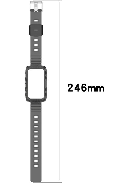 Huawei Bandı 6 Şeffaf Gül Kırmızı İçin Silikon Saat Bandı (Yurt Dışından)