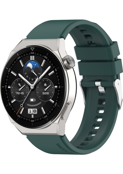 Huawei İçin Silikon İzle Band Gt Gt 3 Pro 46 mm. 22 mm. Koyu Yeşil (Yurt Dışından)