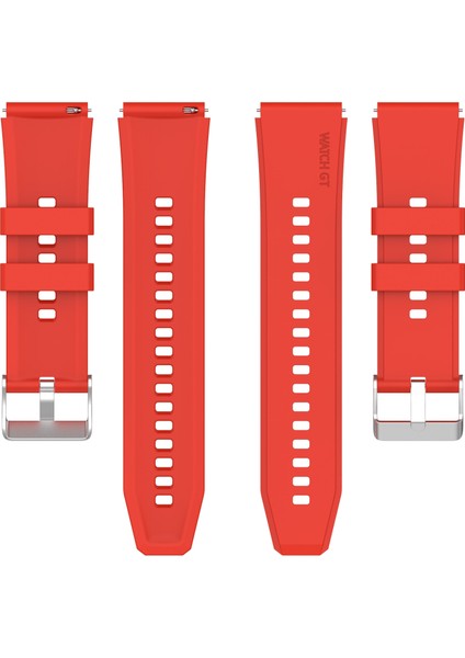 Huawei İçin Silikon İzle Band Gt Gt 3 Pro 46 mm. 22 mm. Kırmızı (Yurt Dışından)
