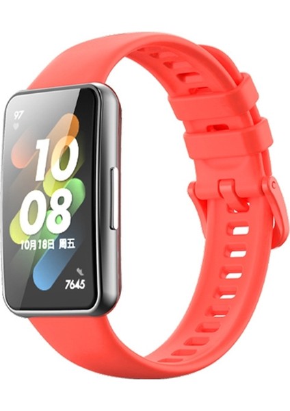 Huawei Bandı 7 / Honor Bandı 7 Red İçin Silikon Saat Bandı (Yurt Dışından)