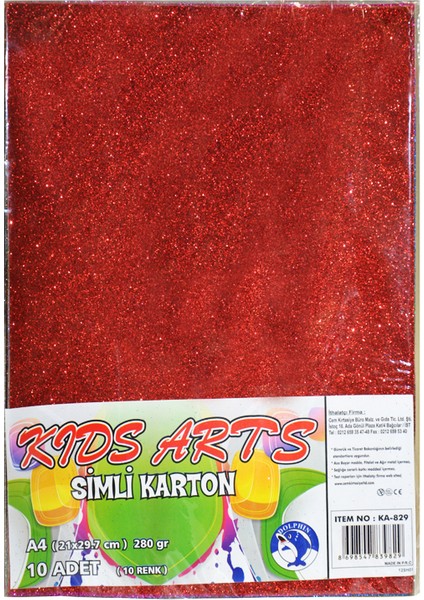 Simli Yapışkanlı Karton A4 10'lu