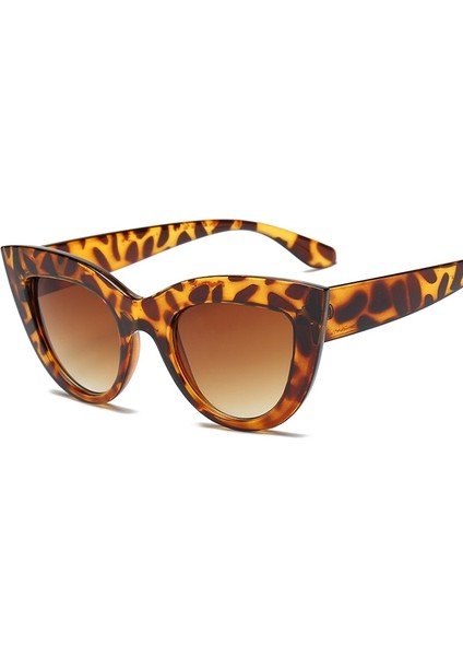 Kedi Göz Aynalı Metal Çerçeve UV400 Kadınlar Için Güneş Gözlüğü Style 4 (Yurt Dışından)