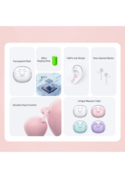 BU12 Tws Bluetooth 5.1 Kulaklık (Yurt Dışından)