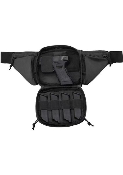 Çok Cepli Erkek Bel Çantası - Siyah (Yurt Dışından) fiyatları