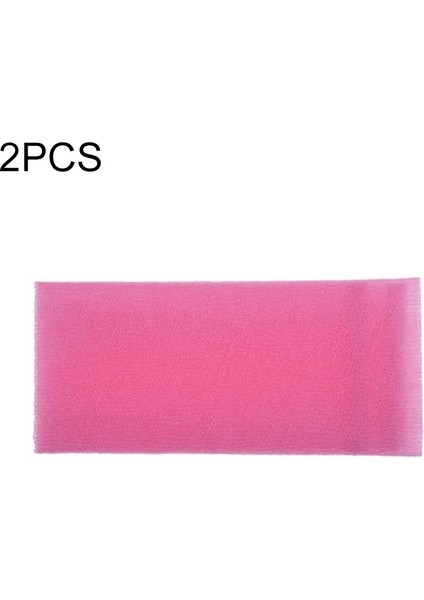 2 Ad Uzunluğunda Naylon Banyo Sırt Fırçası Pembe (Yurt Dışından)