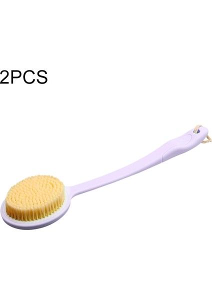 2 Ad Uzunluğunda Saplı Banyo Sürtünme Fırçası Mor (Yurt Dışından)