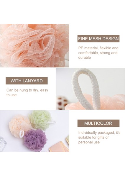3 Set Sürtünme Eseri Geri Çekme Banyosu Top Banyosu Çekme Açık Pembe (Yurt Dışından)