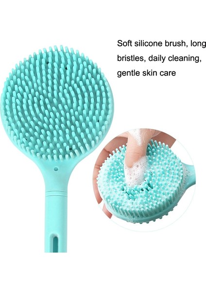 Silikon Büyücü Uzun Saplı Banyo Fırçası Pembe (Yurt Dışından) modelleri