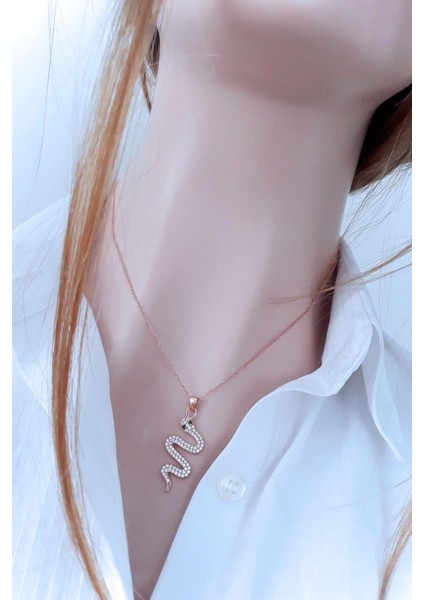 Rose Yılan Kolye modelleri