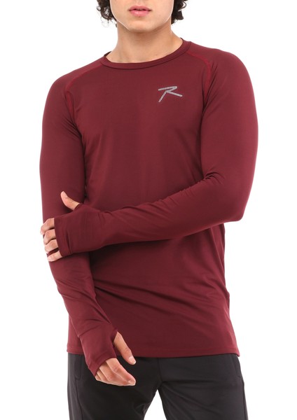 Uzun Kollu T-Shirt Ignıs Bordo