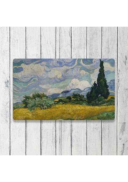 Van Gogh Selvi Ağacı Dijital Baskılı 50X70CM Dekoratif Çok Amaçlı Iç ve Dış Kapı Paspası