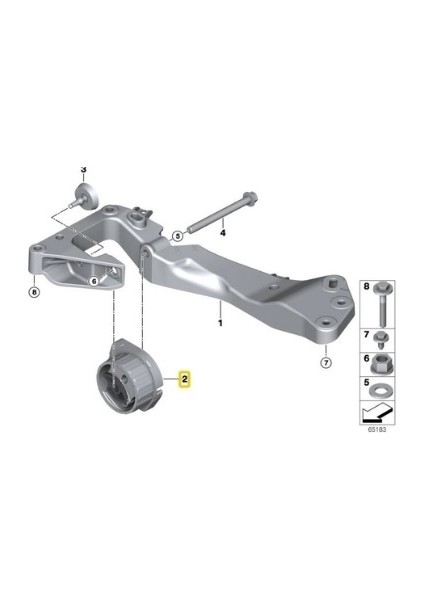 Bmw 3 - 5 - X1 - 7 Seri x Drive Uyumlu Ayd Şanzuman Kulağı 22316750858 fiyatları