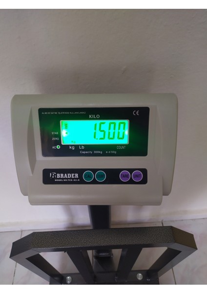 300 kg Şarjlı Terazi 50X40 cm Kefe Bariyerli Tartı modelleri